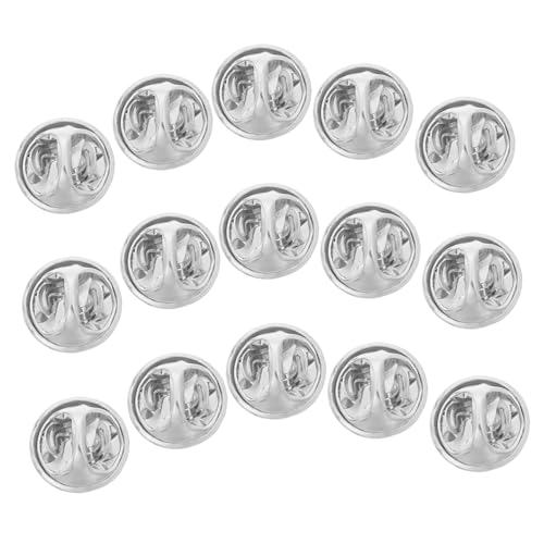 HOMSFOU 50Stücke Butterfly Clutches Pins Rückseiten für Anstecknadeln Silber für Sicherheitsstifte für Broschen Namensschilder und Schmuckherstellung HOMSFOU 50Stücke Butterfly Clutches Pins Rückseiten für Anstecknadeln Silber für Sicherheitsstifte für Broschen Namensschilder und Schmuckherstellung von HOMSFOU