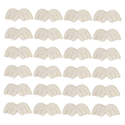 HOMSFOU 50Stücke Engelsflügel Patches Filz Dekoration DIY Zubehör für Kostüme Einzigartige Applikationen für Kleidung Taschen und Mehr von HOMSFOU