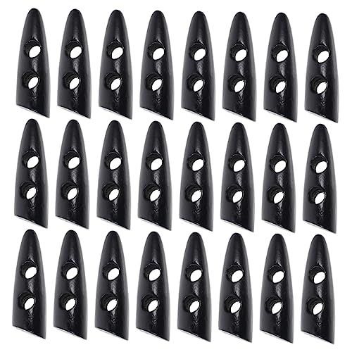 HOMSFOU 50Stücke Holzknöpfe Retro Doppellöcher Olivenschnalle für Kleidung Nähzubehör für Mantel Blazer DIY Dekorationen Langlebig und Sicher Einfache Handhabung von HOMSFOU