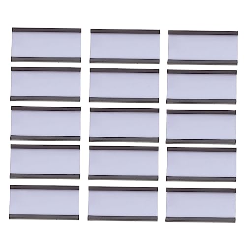 HOMSFOU 50 Stück Magnetische Etikettenhalter für Preisschilder C Kanal Schild Halter Praktischer Etikettenclip für Regale Stark und Stabil für Supermärkte und Geschäfte von HOMSFOU