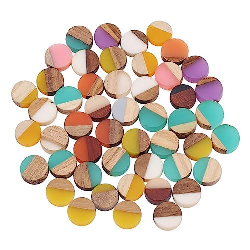 HOMSFOU 50Stücke Naturholz mit Harz Cabochons Geometrische Schmuckelemente für DIY Halsketten und Ohrringe Bastelmaterialien für Schmuckprojekte HOMSFOU 50Stücke Naturholz mit Harz Cabochons Geometrische Schmuckelemente für DIY Halsketten und Ohrringe Bastelmaterialien für Schmuckprojekte von HOMSFOU