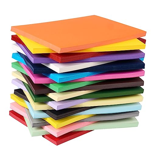 HOMSFOU 50Stücke Origami Papier M² Farben Bastelpapier für Falten und Handwerk für DIY Projekte und Schulaktivitäten von HOMSFOU