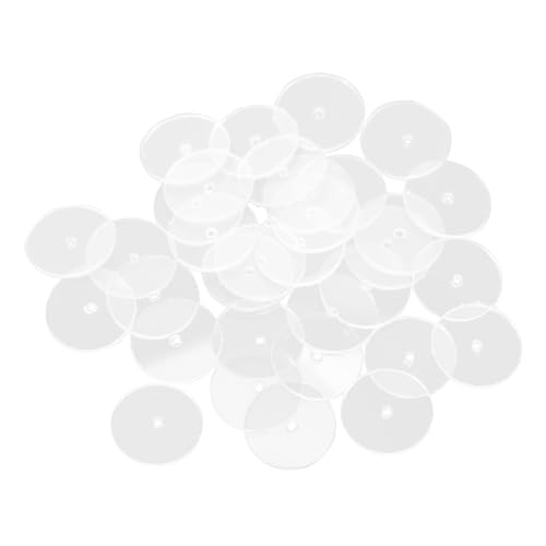 HOMSFOU 50Stücke Transparente Ohrring Pads Bremsbeläge Für Ohrringe Schmerzlindernde Ohrstopper Strapazierfähigem Kunststoff Für DIY Schmuckgestaltung Und Individuellen von HOMSFOU
