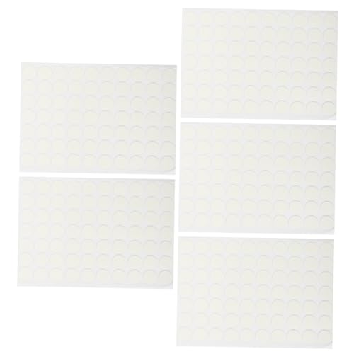 HOMSFOU 5Blätter Doppelseitige Klebefixierer Transparentes Fotowand Klebeband Abnehmbare Klebestreifen für Zimmer Büro Spurlos und Wiederverwendbar von HOMSFOU