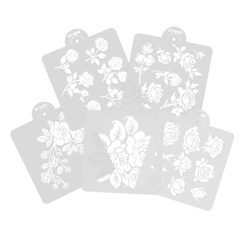 HOMSFOU 5Blätter Rosen Schablonen Malvorlagen Für DIY Handwerksprojekte Für Karten Und Heimdekoration Vielseitig Einsetzbar Mit Verschiedenen Farben HOMSFOU 5Blätter Rosen Schablonen Malvorlagen Für DIY Handwerksprojekte Für Karten Und Heimdekoration Vielseitig Einsetzbar Mit Verschiedenen Farben von HOMSFOU