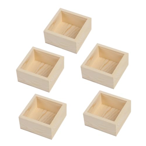 HOMSFOU 5Er-Boxen Aufbewahrungsboxen zum Basteln Umzugskartons Behälter pflanzen Handwerksorganisator Holzkisten zum Basteln Schmuckschatullen aus Holz Kiefernholz HOMSFOU 5Er-Boxen Aufbewahrungsboxen zum Basteln Umzugskartons Behälter pflanzen Handwerksorganisator Holzkisten zum Basteln Schmuckschatullen aus Holz Kiefernholz von HOMSFOU