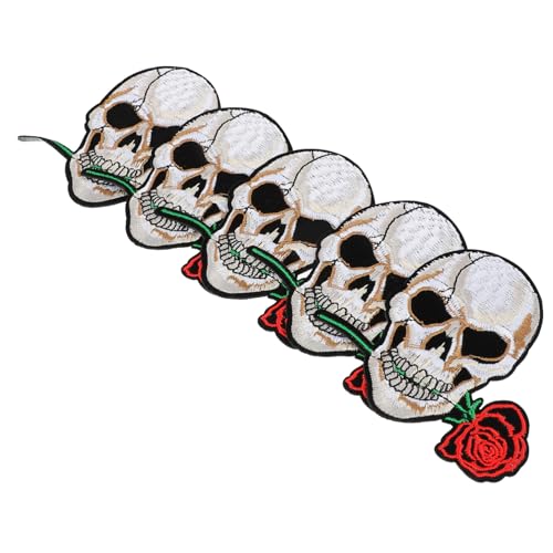 HOMSFOU 5Stücke DIY Stickerei Patches Für Kleidung Und Accessoires Bügel Und Nähzubehör Kunsthandwerk Langlebig Und Hautfreundlich Vielseitig Einsetzbar Für Taschen Hüte Schuhe von HOMSFOU