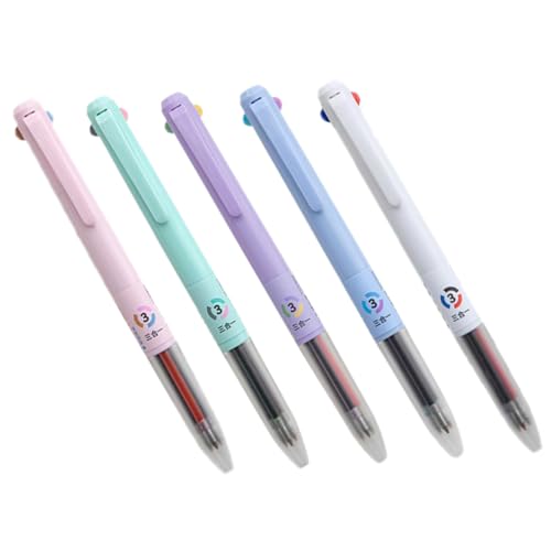 HOMSFOU 5Stücke Multifunktionale Kawaii Kugelschreiber Einziehbare Schreibstifte für Schule und Büro Kreative Design Schreibutensilien Notieren und Zeichnen HOMSFOU 5Stücke Multifunktionale Kawaii Kugelschreiber Einziehbare Schreibstifte für Schule und Büro Kreative Design Schreibutensilien Notieren und Zeichnen von HOMSFOU