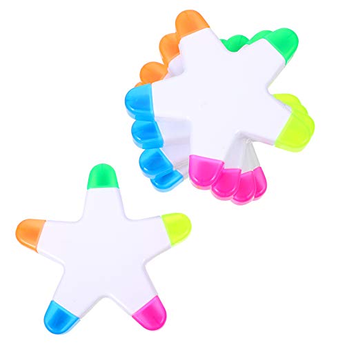 HOMSFOU 5Stücke Sternform Highlighter Fluoreszierende Marker für Studenten Praktische Schreibwaren Notizen Machen und Kunstgestalten HOMSFOU 5Stücke Sternform Highlighter Fluoreszierende Marker für Studenten Praktische Schreibwaren Notizen Machen und Kunstgestalten von HOMSFOU