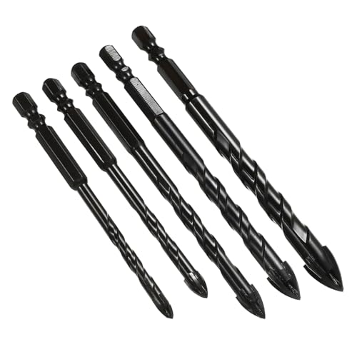 HOMSFOU 5Stücke Teiliges Bohrer für Fliesen Keramik und Hochwertige Hartmetallbohrer für Präzise Bohrungen und Langlebig und Effizient HOMSFOU 5Stücke Teiliges Bohrer für Fliesen Keramik und Hochwertige Hartmetallbohrer für Präzise Bohrungen und Langlebig und Effizient von HOMSFOU