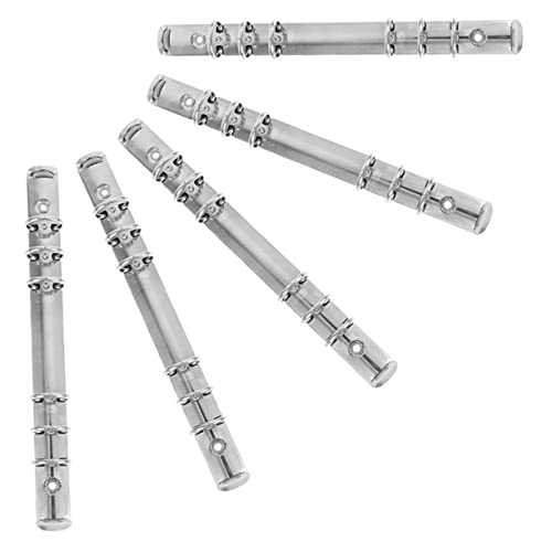 HOMSFOU 5Stücke Teiliges Ring Bindemittel für Lose Notizbücher Verstellbare Metallbuchringe für DIY Planer und Dokumentenorganisation Praktische und Professionelle Lösung von HOMSFOU