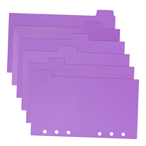 HOMSFOU 6 Blätter Ringbuch Trennblätter mit Registerkarten PP Index für Planer Effizientes Organisieren von Notizen und Projekten Schule und Büro HOMSFOU 6 Blätter Ringbuch Trennblätter mit Registerkarten PP Index für Planer Effizientes Organisieren von Notizen und Projekten Schule und Büro von HOMSFOU