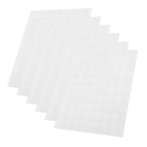 HOMSFOU 6 Blätter Transparent Runde Acryl Doppelseitige Klebebänder pro Blatt Starker Halt für Kreative DIY Projekte und Ablösbar für Tassenaufkleber und HOMSFOU 6 Blätter Transparent Runde Acryl Doppelseitige Klebebänder pro Blatt Starker Halt für Kreative DIY Projekte und Ablösbar für Tassenaufkleber und von HOMSFOU