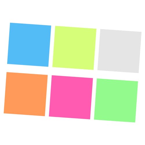 HOMSFOU 6 Notebook -Erweiterungsposten Schreibtisch Memo Registerkarten leer Beachten Sie Pads Aufkleber für Büronotizen Notizblock süß Schreiben von Tablettpapier 50 Blatt pro Aufkleber von HOMSFOU