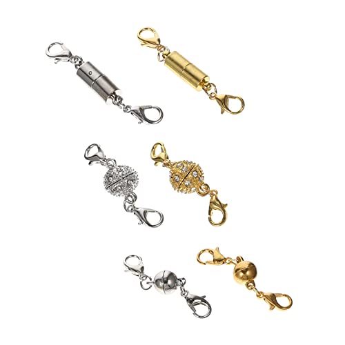 HOMSFOU 6 Paare Magnetische Kettenverschlüsse für Schmuck Magnetverschluss für Armbänder Bedienung für Diy Schmuckherstellung Praktische Schmuckverbindungselemente HOMSFOU 6 Paare Magnetische Kettenverschlüsse für Schmuck Magnetverschluss für Armbänder Bedienung für Diy Schmuckherstellung Praktische Schmuckverbindungselemente von HOMSFOU
