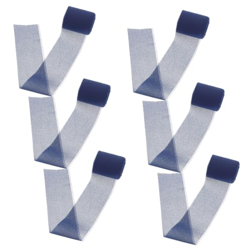 HOMSFOU 6 Rollen Breites Fransiges Chiffonband aus Luxuriösem für Stilvolle Geschenkverpackungen Brautsträuße Hochzeitseinladungen und Kreative Diy-dekorationen in Blau HOMSFOU 6 Rollen Breites Fransiges Chiffonband aus Luxuriösem für Stilvolle Geschenkverpackungen Brautsträuße Hochzeitseinladungen und Kreative Diy-dekorationen in Blau von HOMSFOU