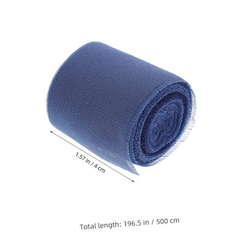 HOMSFOU 6 Rollen Chiffonband Breit Handgerissenes Satinband aus Seide Rustikales Geschenkband für Blumensträuße Hochzeitsdeko Einladungen Shower Blau HOMSFOU 6 Rollen Chiffonband Breit Handgerissenes Satinband aus Seide Rustikales Geschenkband für Blumensträuße Hochzeitsdeko Einladungen Shower Blau von HOMSFOU