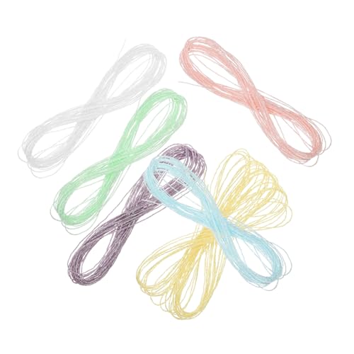 HOMSFOU 6 Rollen Metallic Stickgarn DIY Stickfaden Kit für Anfänger und Bastelliebhaber für Kreuzstich Handarbeiten und Projekte Leicht und Langlebig von HOMSFOU