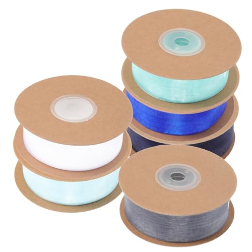 HOMSFOU 6 Rollen Vielseitigem Geschenkband Hochwertigem Material Breites Dekorationsband für Bastelarbeiten Hochzeiten und Feste und Teiliges von HOMSFOU