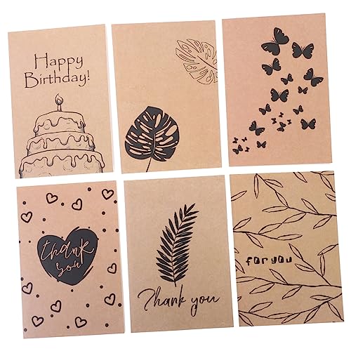 HOMSFOU 6 Sätze Dankeskarten mit Umschlägen Kreative Geburtstagsgrüße Klappkarten aus Hochwertigem Papier für Besondere Anlässe für Weihnachten Muttertag und Erntedankfest HOMSFOU 6 Sätze Dankeskarten mit Umschlägen Kreative Geburtstagsgrüße Klappkarten aus Hochwertigem Papier für Besondere Anlässe für Weihnachten Muttertag und Erntedankfest von HOMSFOU