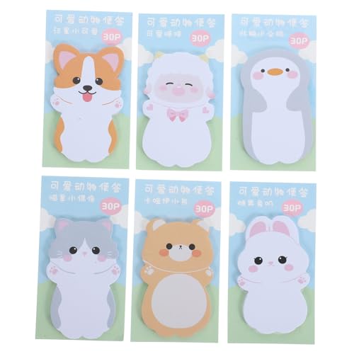HOMSFOU 6 Sätze Kreative Cartoon Haftnotizen Niedliche Praktische Notizblätter für To Do Listen Selbstklebende Memo Sticker für Büro Schule und Zuhause HOMSFOU 6 Sätze Kreative Cartoon Haftnotizen Niedliche Praktische Notizblätter für To Do Listen Selbstklebende Memo Sticker für Büro Schule und Zuhause von HOMSFOU