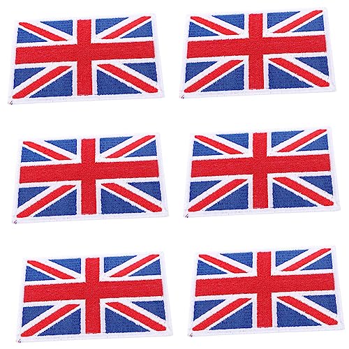 HOMSFOU 6 Stück Bestickte Nationalflaggen Aufnäher zum Aufbügeln DIY Stoffpatches für Kleidung Hüte Taschen Reparatur und Dekorative Applikationen HOMSFOU 6 Stück Bestickte Nationalflaggen Aufnäher zum Aufbügeln DIY Stoffpatches für Kleidung Hüte Taschen Reparatur und Dekorative Applikationen von HOMSFOU
