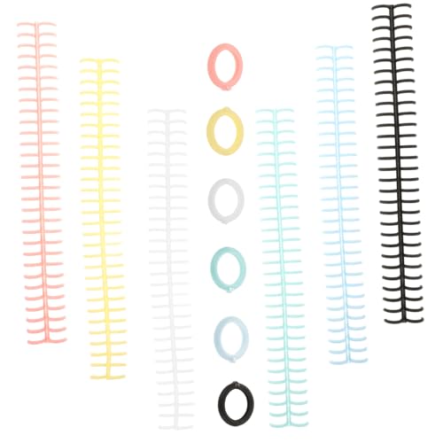 HOMSFOU 6 Stück Bindungsring Spulen binden Datei lose Spiralbindung tragbare Bücherringe Organizer-Ordner kleiner Ringordner Organisationsordner Aktenordner Kreise Plastik HOMSFOU 6 Stück Bindungsring Spulen binden Datei lose Spiralbindung tragbare Bücherringe Organizer-Ordner kleiner Ringordner Organisationsordner Aktenordner Kreise Plastik von HOMSFOU