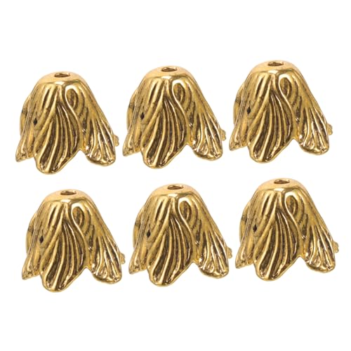 HOMSFOU 6 Stück Blumenperlenkappen Legierung für DIY Schmuckherstellung Leichte Abstandsperlen für Armbänder und Ohrringe Dekorative Perlenkappen Antikgoldfarben HOMSFOU 6 Stück Blumenperlenkappen Legierung für DIY Schmuckherstellung Leichte Abstandsperlen für Armbänder und Ohrringe Dekorative Perlenkappen Antikgoldfarben von HOMSFOU