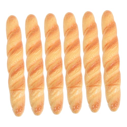 HOMSFOU 6 Stück Brot-kugelschreiber Lebensmittelmotiv Schreibstifte für Schule Büro Alltagsgebrauch Kreative Geschenkidee mit Schwarzer Tinte Praktisch und Tragbar von HOMSFOU