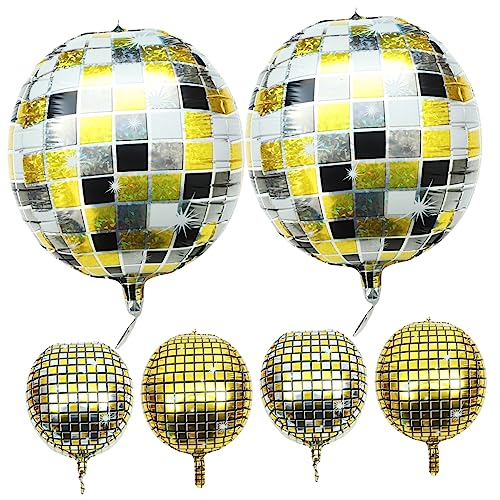 HOMSFOU 6 Stück Disco Ball Luftballons Teiliges für Partydekoration Leicht und Tragbar Geburtstagsfeiern Hochzeiten Musikfestivals und Mehr HOMSFOU 6 Stück Disco Ball Luftballons Teiliges für Partydekoration Leicht und Tragbar Geburtstagsfeiern Hochzeiten Musikfestivals und Mehr von HOMSFOU