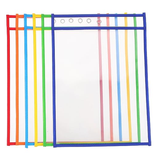 HOMSFOU 6 Stück Dokumenten Organizer Praktische Klarsichtfolien für Scrapbooking Wiederverwendbare Hüllen für Büro Schule Reisen Transparent Vielseitig von HOMSFOU
