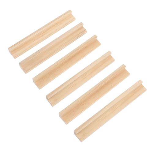 HOMSFOU 6 Stück Dominosteinhalter Mit Englischem Alphabet Domino Zubehör Domino Ständer Aus Holz Brettspiel Tabletts Brettspiel Zubehör Briefablagen Für Lebensmittel Domino Ständer von HOMSFOU