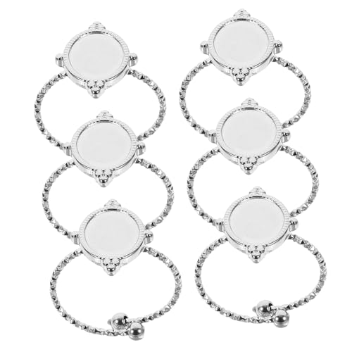 HOMSFOU 6 Stück Edelstahlring Ringe Für Frauen Diy-ring Schmuckzubehör Ringbasis Ringrohlinge Für Diy Fingerringe Rohlinge Ringrohlinge Zum Basteln Ringblenden Für Diy Rostfreier Stahl HOMSFOU 6 Stück Edelstahlring Ringe Für Frauen Diy-ring Schmuckzubehör Ringbasis Ringrohlinge Für Diy Fingerringe Rohlinge Ringrohlinge Zum Basteln Ringblenden Für Diy Rostfreier Stahl von HOMSFOU