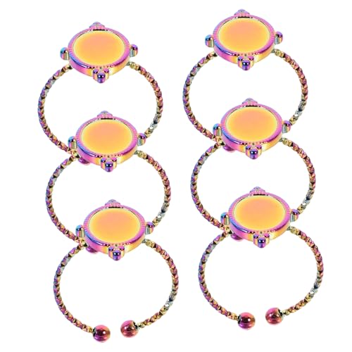 HOMSFOU 6 Stück Edelstahlring zur Schmuckherstellung rostfrei Form verstellbare Ringrohlinge Lünette Zubehör für Fingerringe Ringrohling Basis Ringblenden für DIY Ring leer selber machen HOMSFOU 6 Stück Edelstahlring zur Schmuckherstellung rostfrei Form verstellbare Ringrohlinge Lünette Zubehör für Fingerringe Ringrohling Basis Ringblenden für DIY Ring leer selber machen von HOMSFOU