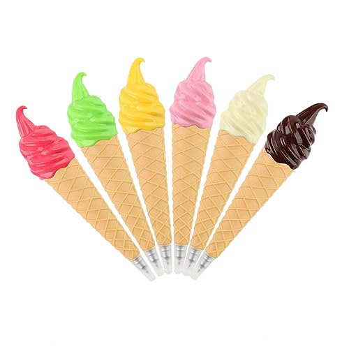 HOMSFOU 6 Stück Eiscreme Kugelschreiber Kreative Schreibgeräte für Schule und Büro Geschenkideen für Studenten Lustige Stifte für Partys und Belohnungen HOMSFOU 6 Stück Eiscreme Kugelschreiber Kreative Schreibgeräte für Schule und Büro Geschenkideen für Studenten Lustige Stifte für Partys und Belohnungen von HOMSFOU