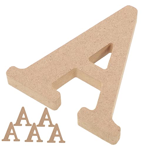 HOMSFOU 6 Stück Holzbuchstaben Unbearbeitete Diy Buchstaben für Hochzeiten Geburtstagsfeiern und Shower Vielseitige Holzbuchstaben zum Basteln Langlebig und Dekorativ von HOMSFOU