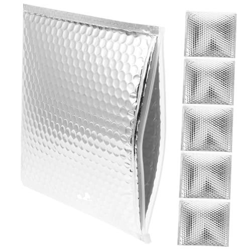 HOMSFOU 6 Stück Langlebige für Express Versand Bunte Aluminium Folie Schockproof Verpackungstaschen für Schmuck Fotos und Empfindliche Gegenstände von HOMSFOU