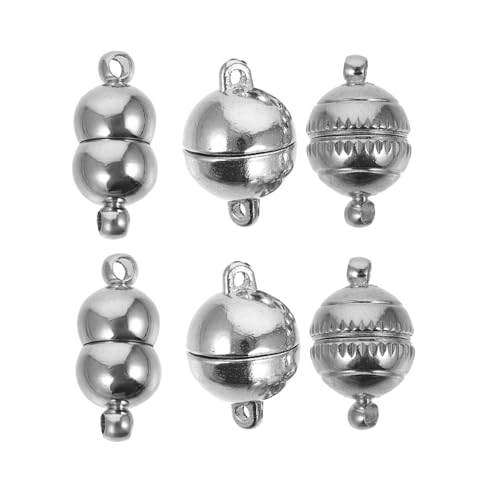 HOMSFOU 6 Stück Magnetverschluss für Schmuck Diy Teiliges Magnetverschluss Robustem für Armbänder Basteln von Schmuckstücken Glänzend und Sicher HOMSFOU 6 Stück Magnetverschluss für Schmuck Diy Teiliges Magnetverschluss Robustem für Armbänder Basteln von Schmuckstücken Glänzend und Sicher von HOMSFOU