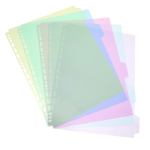 HOMSFOU 6 Stück Mappe aktenordner bürobedarf Büroordner dokumentenordner dokumententasche Bindelaschen Dateitrenner mit Tabulatoren Binderteiler Planereinsätze Ordnerteiler aus Kunststoff HOMSFOU 6 Stück Mappe aktenordner bürobedarf Büroordner dokumentenordner dokumententasche Bindelaschen Dateitrenner mit Tabulatoren Binderteiler Planereinsätze Ordnerteiler aus Kunststoff von HOMSFOU