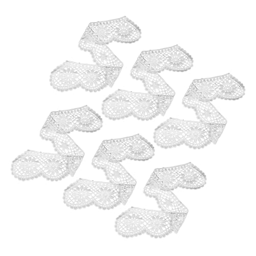 HOMSFOU 6 Stück Multifunktions Bastelbesatz Zum Nähen Rosa Bänder Für Verschiedene Chiffonbänder Spitzenstreifen Fransen Dekorative Bastelarbeiten Stichstickerei Besätze von HOMSFOU