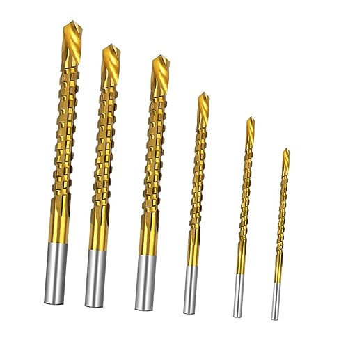 HOMSFOU 6 Stück Saw Bohrbit Spiralbohrer Seitenschneider Holzbearbeitungswerkzeug Zubehör für Bohrer Metall-Zackenbohrer Bohrer für Edelstahl Bohrer Bohrerzubehör Nur Silber von HOMSFOU