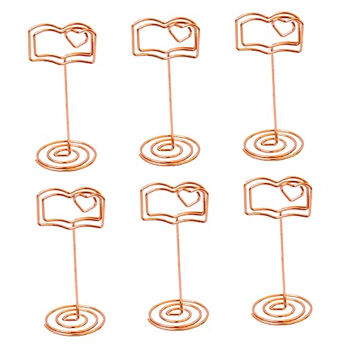 HOMSFOU 6 Stück Sitzhalter Gästebuch Tischbild Clips Für Blumen Mehrere Fotohalter Hochzeitsdekor Halter Nummernhalter Hochzeitsplatzhalter Gäste Hochzeitsschildhalter Metall HOMSFOU 6 Stück Sitzhalter Gästebuch Tischbild Clips Für Blumen Mehrere Fotohalter Hochzeitsdekor Halter Nummernhalter Hochzeitsplatzhalter Gäste Hochzeitsschildhalter Metall von HOMSFOU