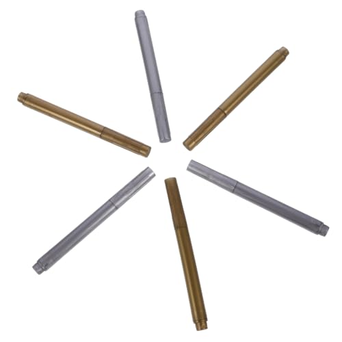 HOMSFOU 6 Stück Teiliges Abwischbare Metallic Paint Marker in Gold und Silber Vielseitige Markierstifte für Keramik Holz Stoff und Metall für Kreative DIY Projekte und Weinverkostungen von HOMSFOU