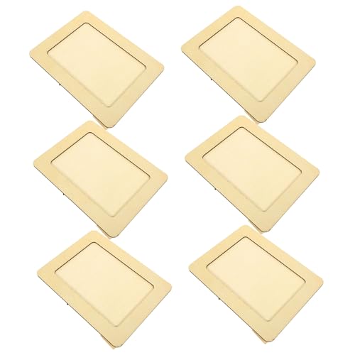 HOMSFOU 6 Stück Teiliges DIY Holz Bilderrahmen Bastelset für Handgefertigtes Kreativspielzeug Feinmotorik und Logischem Denken Naturbelassene Foto Rahmen zum Bemalen und Dekorieren HOMSFOU 6 Stück Teiliges DIY Holz Bilderrahmen Bastelset für Handgefertigtes Kreativspielzeug Feinmotorik und Logischem Denken Naturbelassene Foto Rahmen zum Bemalen und Dekorieren von HOMSFOU
