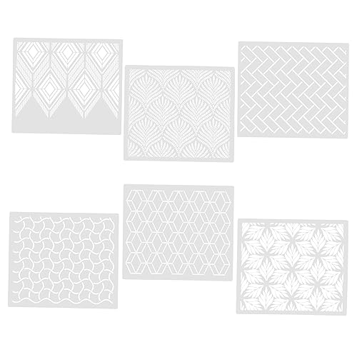HOMSFOU 6 Stück Teiliges Dekorative Tortenschablonen Pet Mousse Kuchen Schablonen für Kreative Torten Dekoration für Fondant Buttercreme und Mehr von HOMSFOU