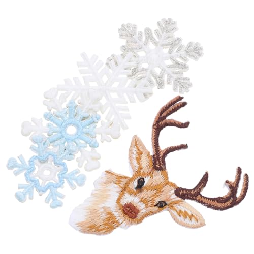 HOMSFOU 6 Stück Teiliges Goldene Schneeflocken Stickapplikationen zum Aufbügeln und Annähen Vielseitig für Kleidung Vorhänge DIY Dekoration Festliches Winterdesign für Mode und HOMSFOU 6 Stück Teiliges Goldene Schneeflocken Stickapplikationen zum Aufbügeln und Annähen Vielseitig für Kleidung Vorhänge DIY Dekoration Festliches Winterdesign für Mode und von HOMSFOU