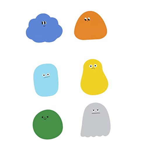 HOMSFOU 6 Stück Teiliges Haftnotizen mit Cartoon motiven Selbstklebende Reminder Sticker für Notizen Praktische Message Labels zum Beschriften Vielseitig für Büro Schule und Zuhause von HOMSFOU