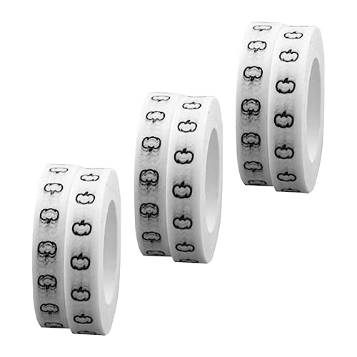 HOMSFOU 6 Stück Teiliges Halloween Klebeband Selbstklebend Bunte Kürbis Muster Dekorativ für Scrapbooking Geschenkverpackung Notizbücher Karten für Halloween Party Gestaltung HOMSFOU 6 Stück Teiliges Halloween Klebeband Selbstklebend Bunte Kürbis Muster Dekorativ für Scrapbooking Geschenkverpackung Notizbücher Karten für Halloween Party Gestaltung von HOMSFOU