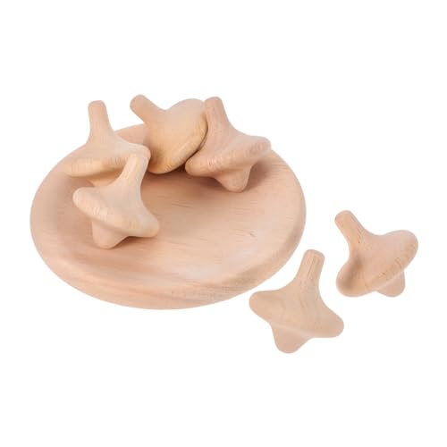 HOMSFOU 6 Stück Teiliges Handbemalter Holz DIY Malspielzeug für Montessori Lernspielzeug Kreativität und Hand Auge Koordination bei Indoor Wettbewerben von HOMSFOU