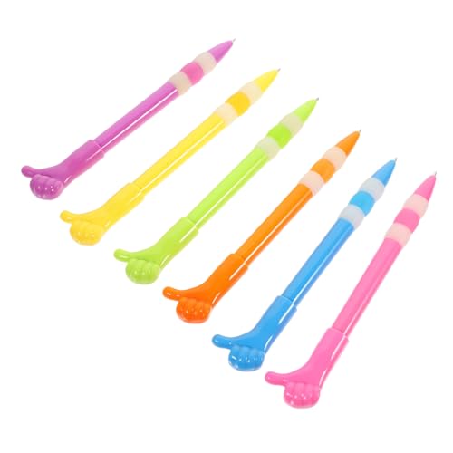 HOMSFOU 6 Stück Teiliges Handgesten Kugelschreiber Ergonomische Cartoon Stifte für Glatte für Schule und Büro Nachfüllung HOMSFOU 6 Stück Teiliges Handgesten Kugelschreiber Ergonomische Cartoon Stifte für Glatte für Schule und Büro Nachfüllung von HOMSFOU